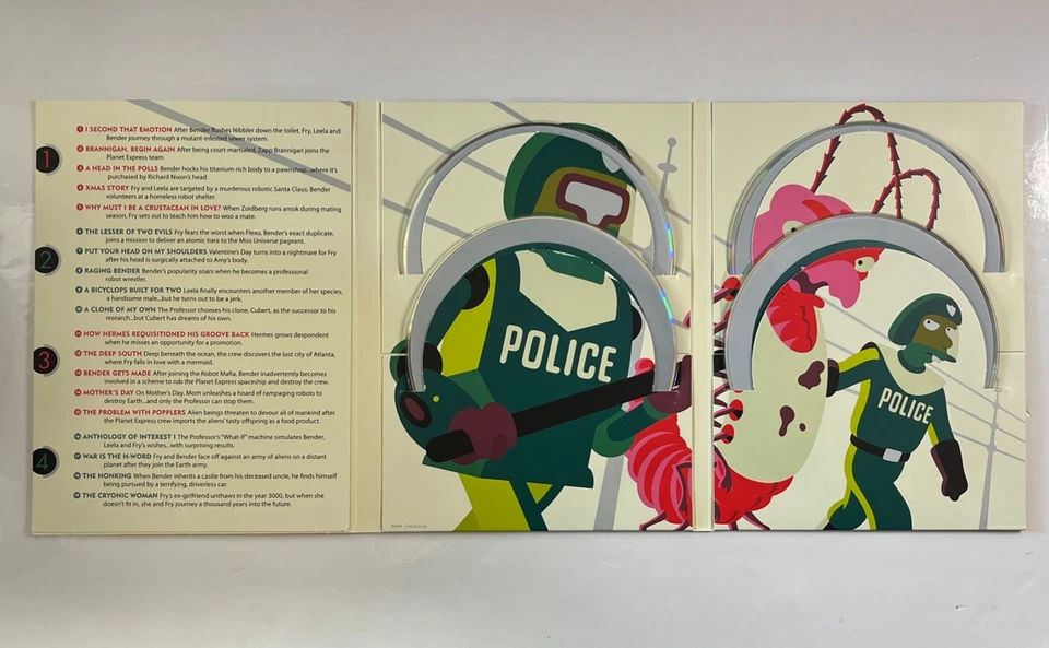 Futurama - Volume 1 & 2 (DVD, 7-Disc Set, 1999) French version included, Mint! - Image 4 of 4