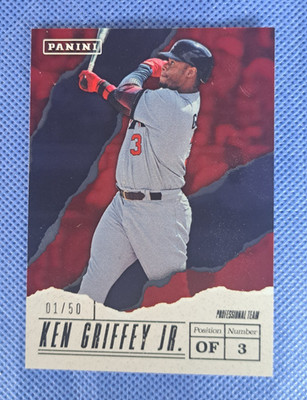 2017 Panini Fathers Day USA Baseball Chrome Foil Ken Griffey Jr #01/50