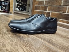 PRADA Men's Dress Shoes Loafers Leather Black UK12/US13 Authentic