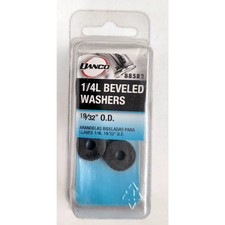 Danco 10-Pack 19/32 Rubber Washer Universal 1/L Beveled Washers Faucet 88582