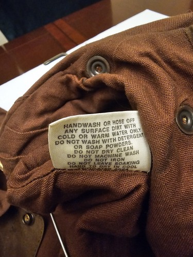 Australian Outback Brown Men's Collection Oilskin Duster Long Jacket Snap Medium - Picture 12 of 12
