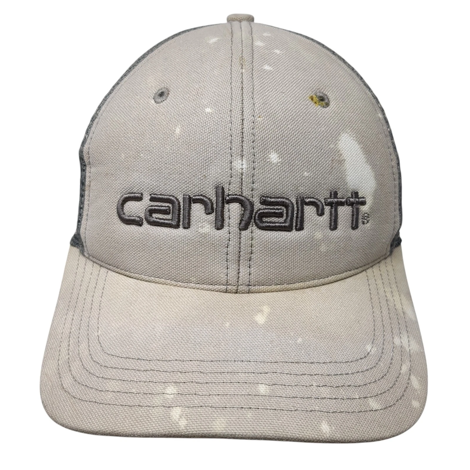 Carhartt Snapback Trucker Hat Gray One Size Embroidered Mesh Back