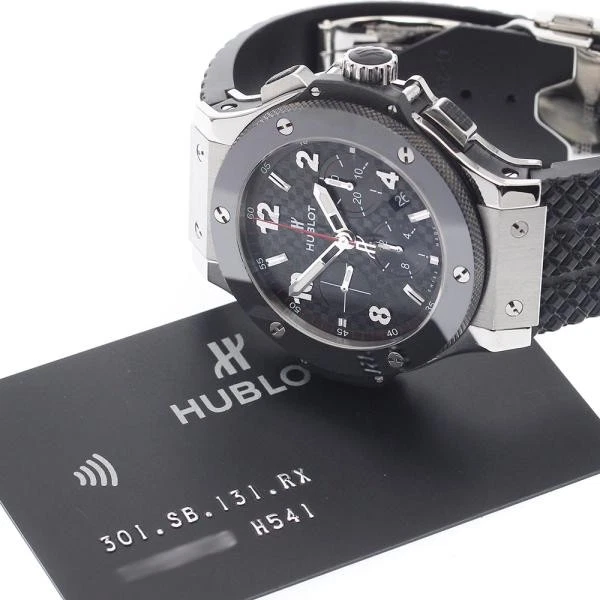 Hublot — Hublot Big Bang Steel Ceramic 301.SB.131.RX 48mm SS Black Dial Watch #C2113