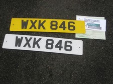 Personal 3 x 3 Registration Number - WXK 846
