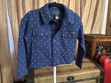 Polo Ralph Lauren Girls Size 5 Geometric-Print Double Knit Jacket