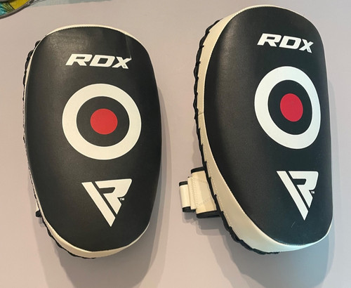 Pair Of RDX Pro Series Muay Thai Kick Boxing Training Pads Martial Arts