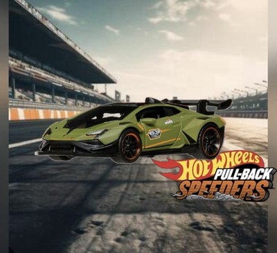 Hot Wheels Lamborghini Huracan Super Trofeo EVO2 Pull-Back Speeders 1:43 scale