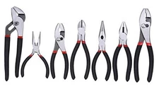  7-piece Utility Pliers Set, Includes Slip Joint, Long Nose, Diagonal, Groove 