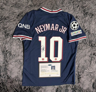 Neymar Jr PRINTED Signature PSG Paris 21/22 Home Jersey/Shirt