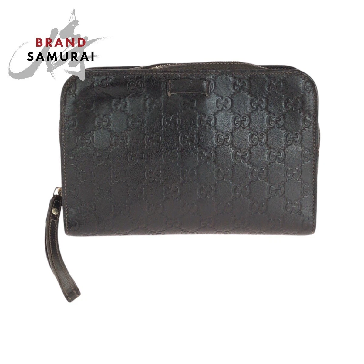 Sac pochette Gucci Guccishima marron or quincaillerie cuir 201755 deuxième sac 500592