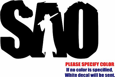 Sao Sticker SAO Sword Art Online Graphic Die Cut decal sticker Car Truck Boat ...