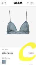 SER.O.YA ADDILYN BRA $90 $225 SER.O.YA Color: Sorrento Sz Medium NWT