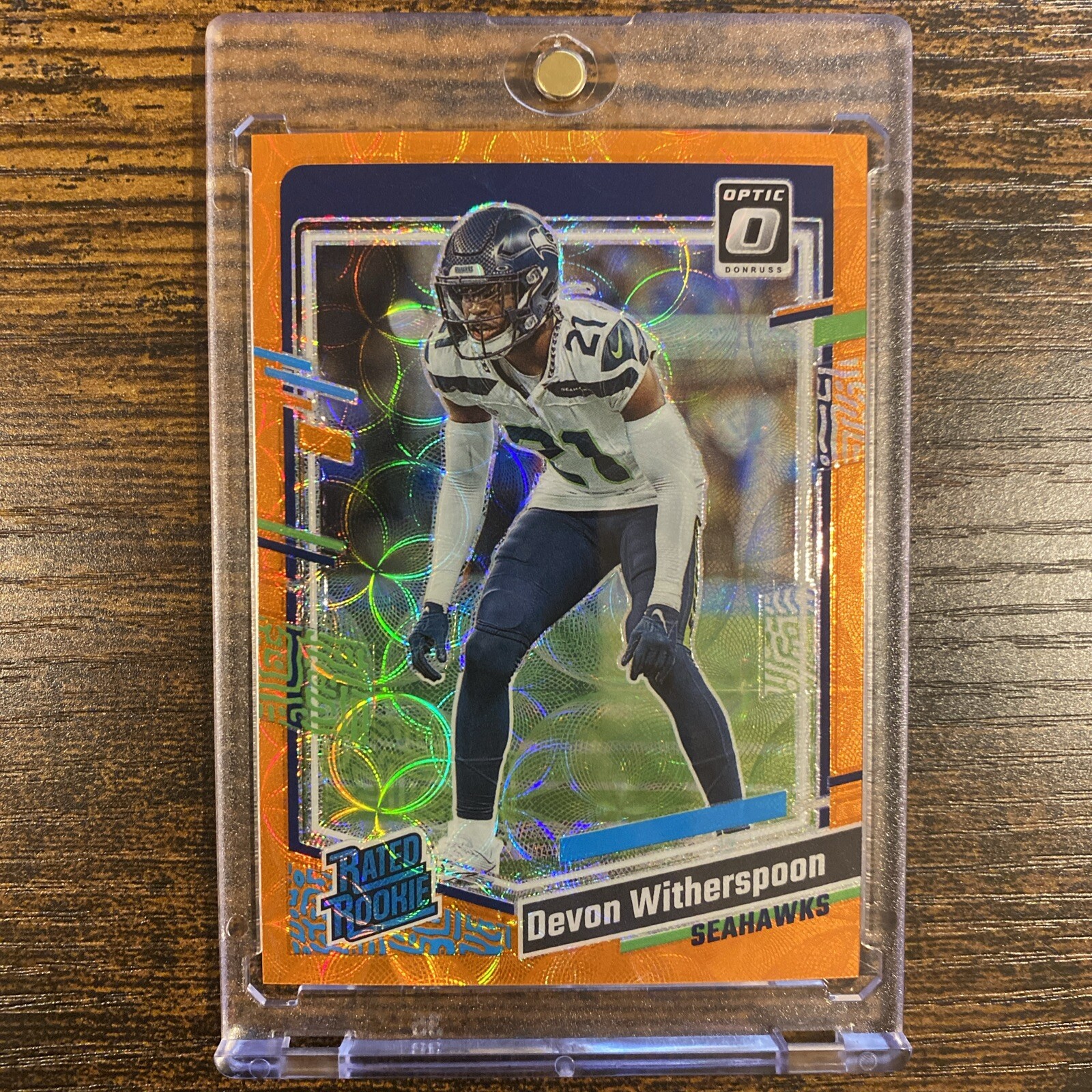 2023 Donruss Optic Rookie Devon Witherspoon Orange Scope /79 #292 Seahawks RC