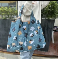 Reusable Lightweight Grocery Shopping Bag Foldable Washable Eco-Friendly