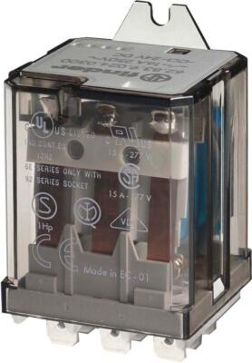 FINDER Allzweckrelais 62.83.9.024.0300 - 62 Serie Power, 3PST-NO, 24 V DC, 16 A