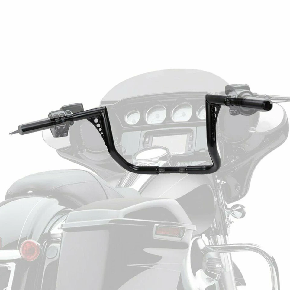 12" Rise Ape Hanger 1.25" HandleBar DNA For Harley Touring Dressers Baggers FLHT - Изображение 2 из 4