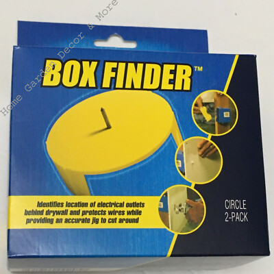 2 PACK Simple Man Products 00205 Drywall Electrical Outlets Circle Box Finder