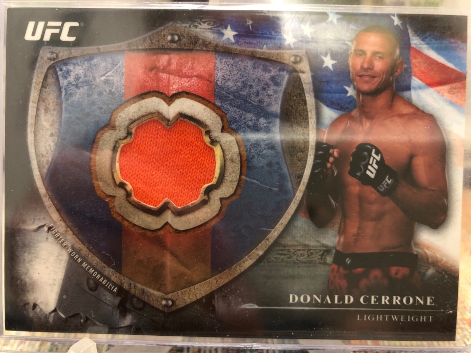 Donald Cerrone #BFR-DCE Ufc Cards 2014 Topps UFC Bloodlines Fighter Relics trading card — raw and PSA graded price guide