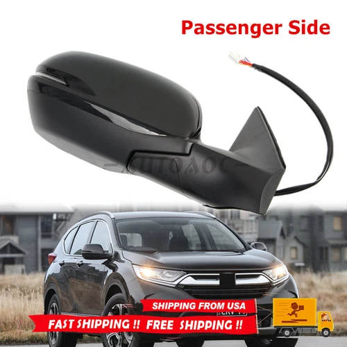 For 2017-2022 Honda CRV Side Mirror with BSD Heated Turn Signal Passenger Side