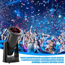 LED Confetti Cannon Machine DMX /reomote Control Electric Confetti Stage Event N