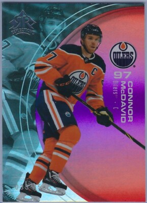 2021-22 Upper Deck Triple Dimensions Reflections Ruby #15 Connor McDavid 033/500