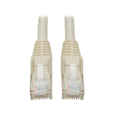 Tripp Lite Cat6 Gb Snagless Molded Ethernet CableN201-015-WH 15FT M/M White