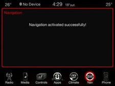 JEEP DODGE CHRYSLER RA3 Navigation Activation Uconnect 8.4