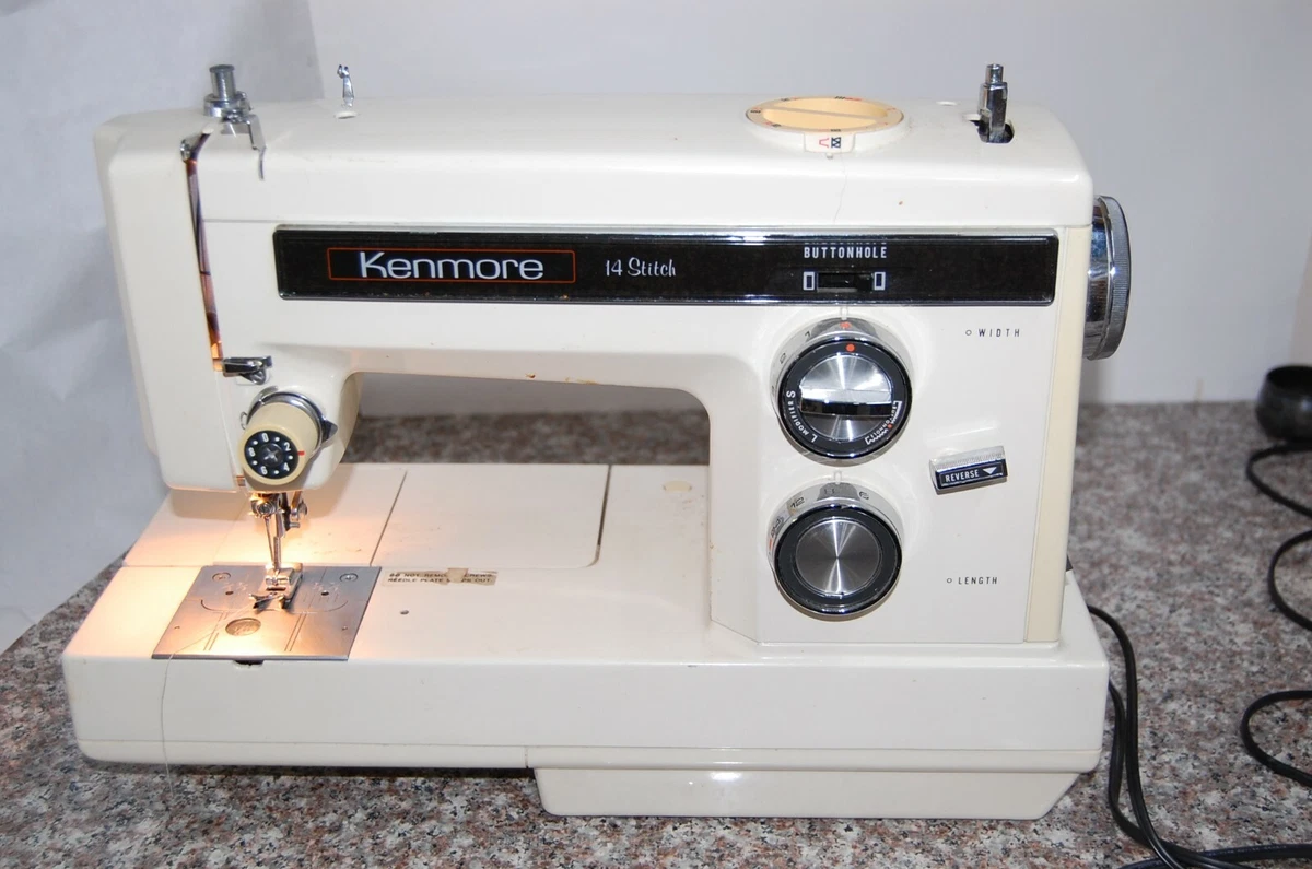 Sears Kenmore Sewing Machine Parts in Case, Good to Very Good Condition, 7  1/2W x 6D x 6H Auction