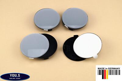4 Nabenkappen mit silber Silikon Aufklebern - ARTEC ICW 60,0 - 54,5 mm RH60