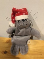 1997 Coca Cola Christmas Seal beanie with Red Snowflake Cap Style 0102