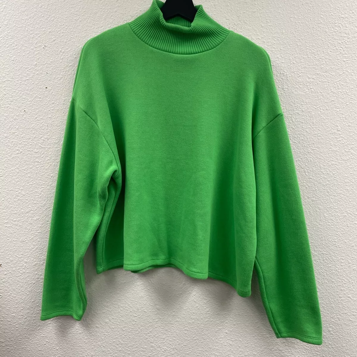 Zara green turtleneck hotsell