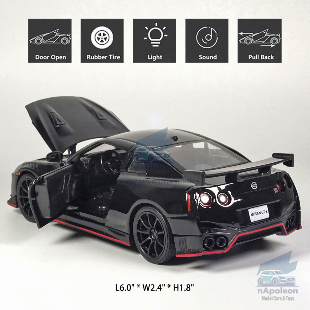 1:32 Nissan GTR R35 Nismo Model Car Diecast Toy Vehicle Kids