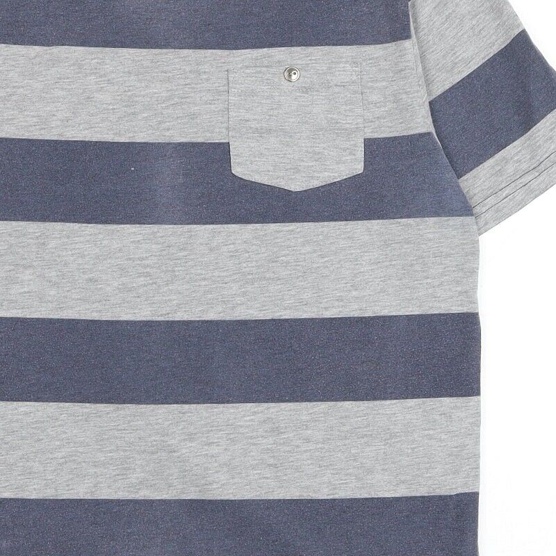 BHS Mens Green Striped Cotton T-Shirt Size S Round Neck | eBay