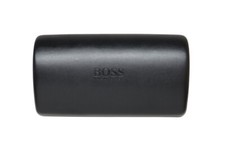 HUGO BOSS BLACK FAUX LEATHER OVERSIZED HARD CARRYING CASE FOR SUNGLASSES/EYEWEAR