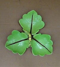 🟡  TARCISIO TOSIN, GRANDE CENTROTAVOLA A FORMA DI FOGLIE  EPOCA 1930-M1232