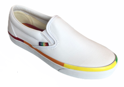 vans rainbow foxing slip on