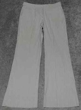 Isaac Mizrahi For Target Pant Women's Size 8 White Gray Striped Bootcut Casual