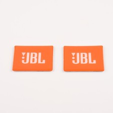 2 pezzi JBL adesivo plastica logo badge pezzo di ricambio 58 mm (2,28") x 46 mm (1,81")