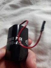 Vintage Futaba Rx Power Pack Nr Rh 6 Volt battery case set Black Plug