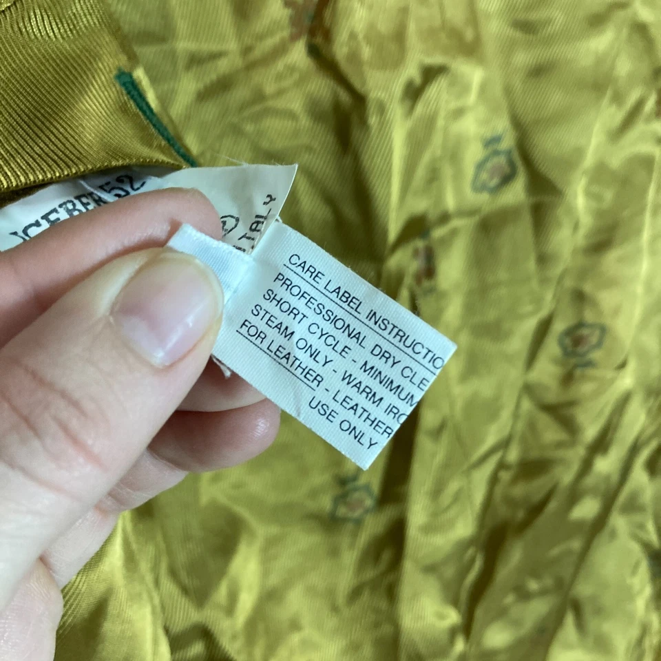 Chaqueta Blazer Abrigo ICEBERG Vintage VW Escarabajo Cachemira Verde Talla XL Forrada Foto 4 de 4