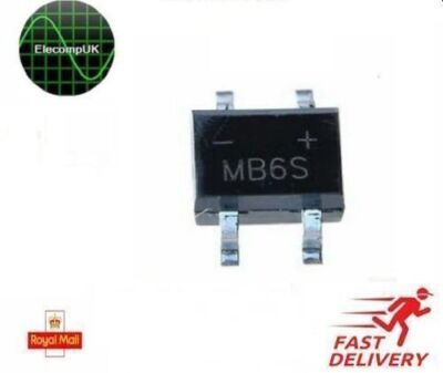 SMD BRÜCKENGLEICHRICHTER. 8 WERTE. 1-10 Stk. MB6S MB6F MB10S MB10F ABS10 DB107S usw