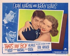 THAT'S MY BOY Original US Lobby Card 3 Dean Martin Jerry Lewis Ruth Hussey