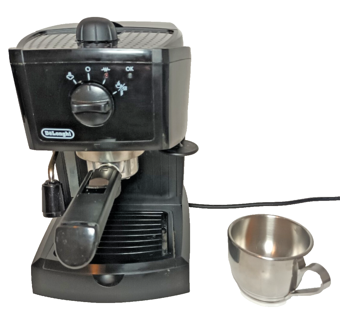 DeLonghi EC145 CD Pump Espresso Coffee Machine, Steamer UK