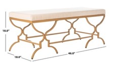 Safavieh JULIET RECTANGULAR BENCH, Reduced Price 2172733457 BCH6203A