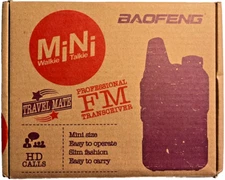 2x Baofeng BF-T1 Mini Walkie Talkie UHF 400-470MHz Ham Two-way Radio Transceiver