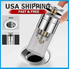 Universal Bathroom Sink Plug Stopper Wash Basin Core Bounce Pop Up Drain Filter