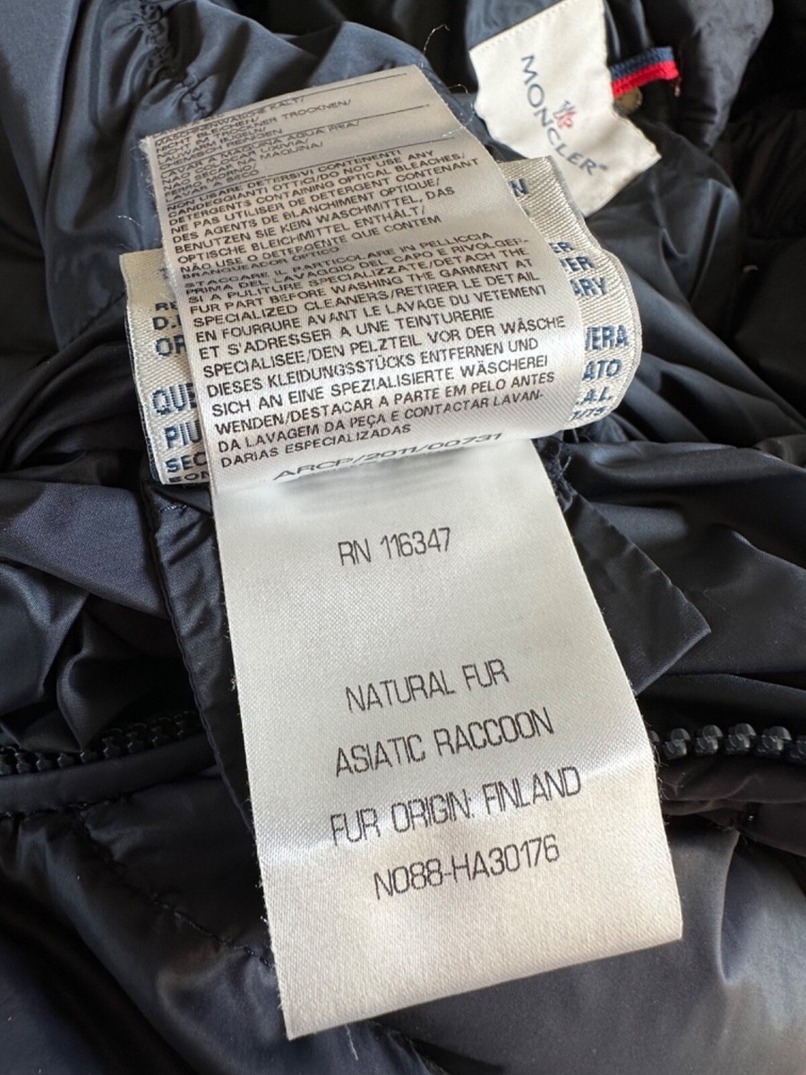 Moncler jacket kids Girl's, Boy's, puffer, with fur hood , size 18