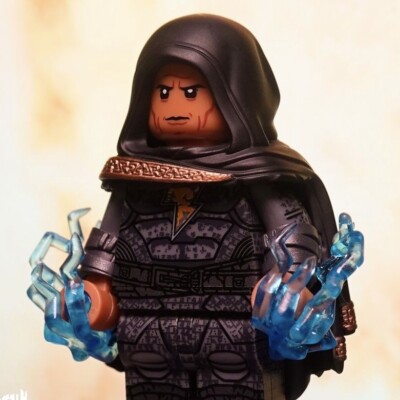 Custom LEGO BLACK ADAM MINIFIGURE PAD PRINTED ABNORMAL