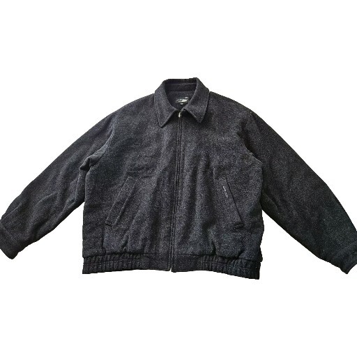 46美品90s allegri Typewriter Cotton Bomber Vintage Arpeggio Mens Medium Tartan Check Wool Bomber Jacket, 42