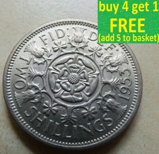 Elizabeth II Florin / Two Shillings Coins Choose your date 1953 - 1970